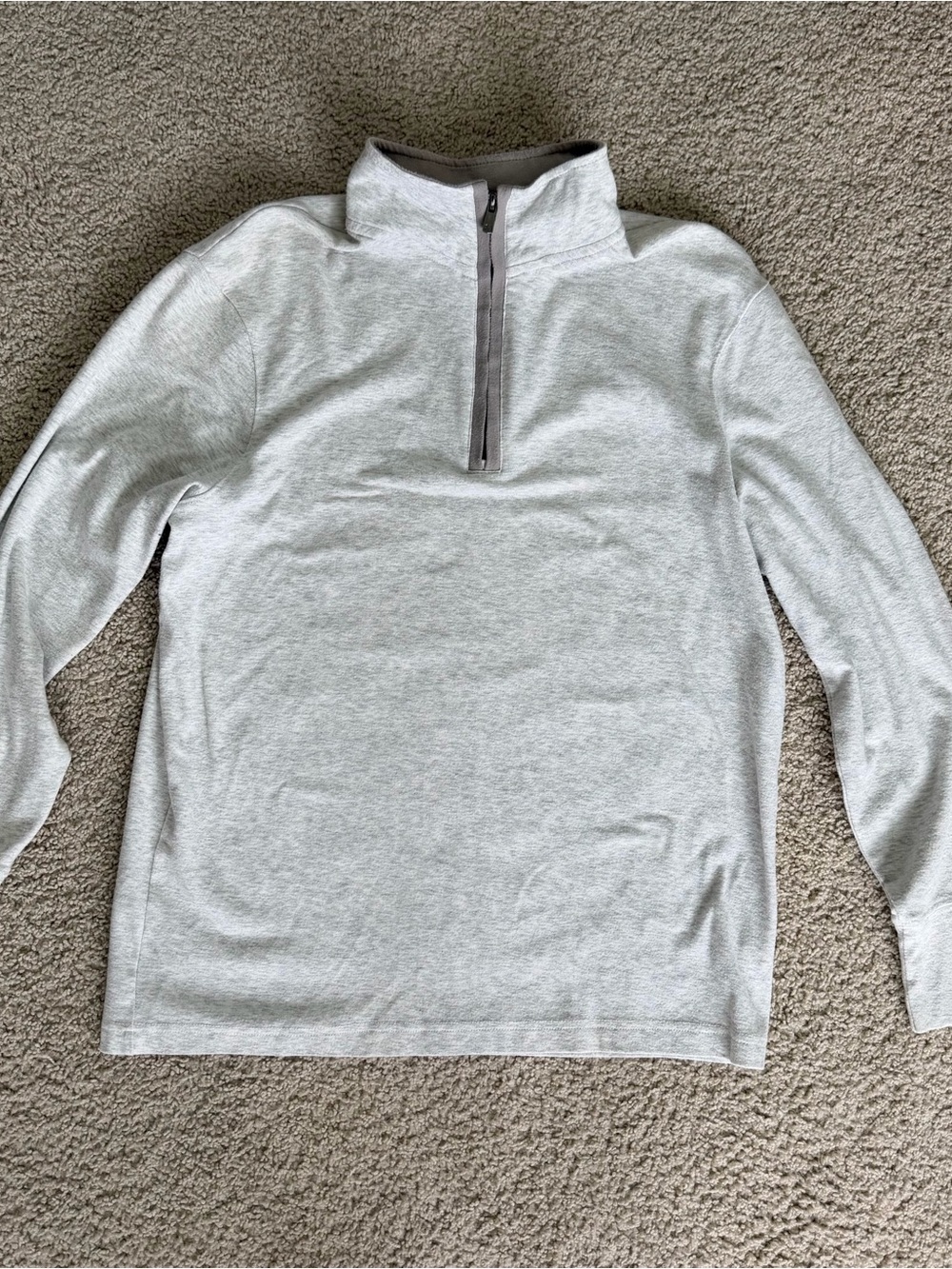 The normal brand Puremeso Weekend Quarter Zip in Stone medium